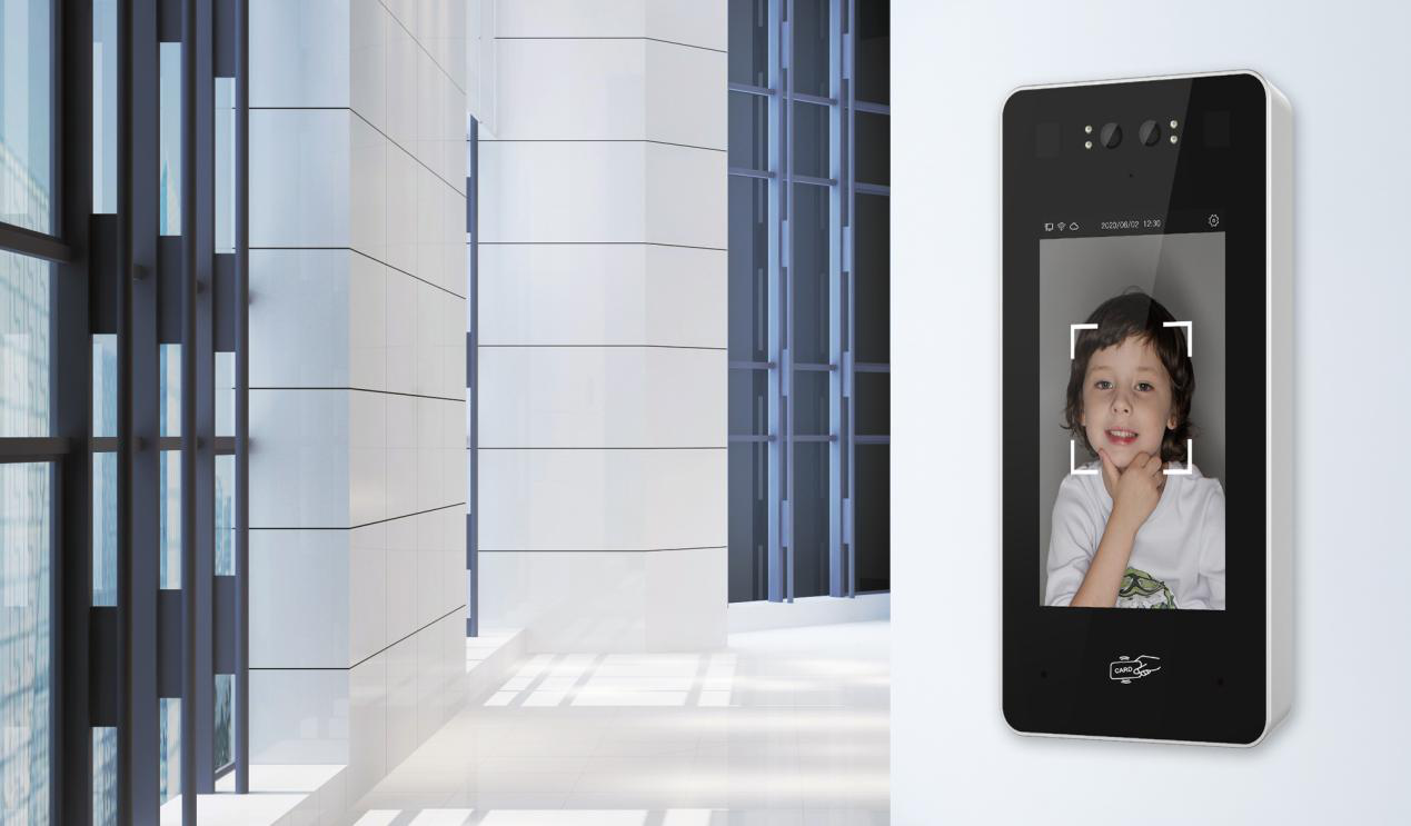 7寸雙目人臉識別門口機